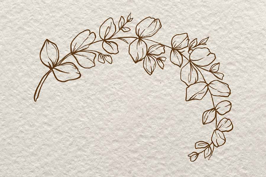 小树枝简笔画画法步骤-图5