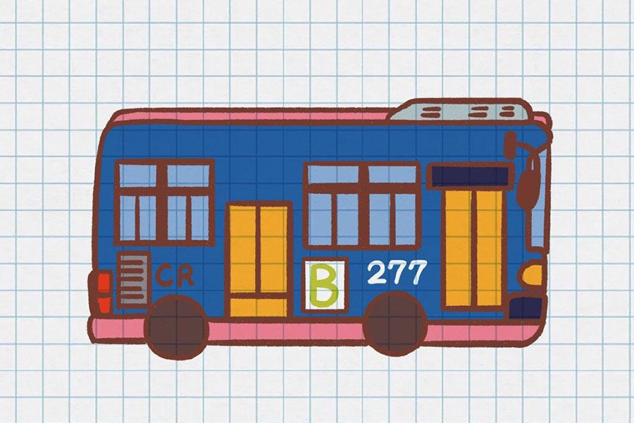 一组可爱漂亮的交通工具简笔画图片-图3