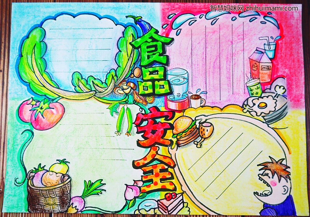 食品安全你我共建主题手抄报-图4