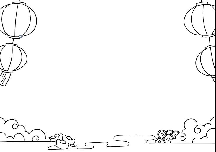 2022春节手抄报教程-图2