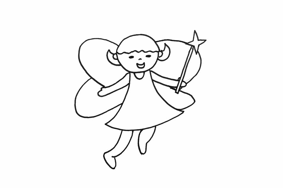 简单可爱的仙女怎么画-图3