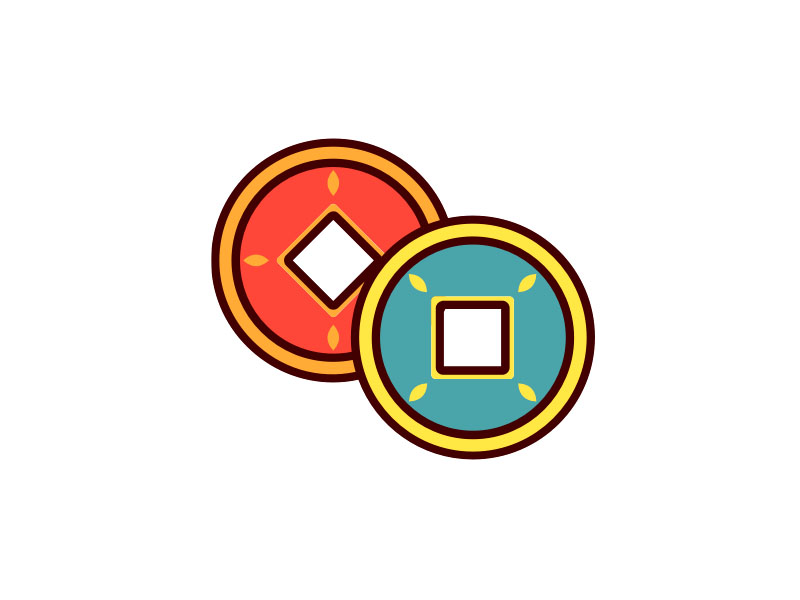 步骤8：铜钱简笔画