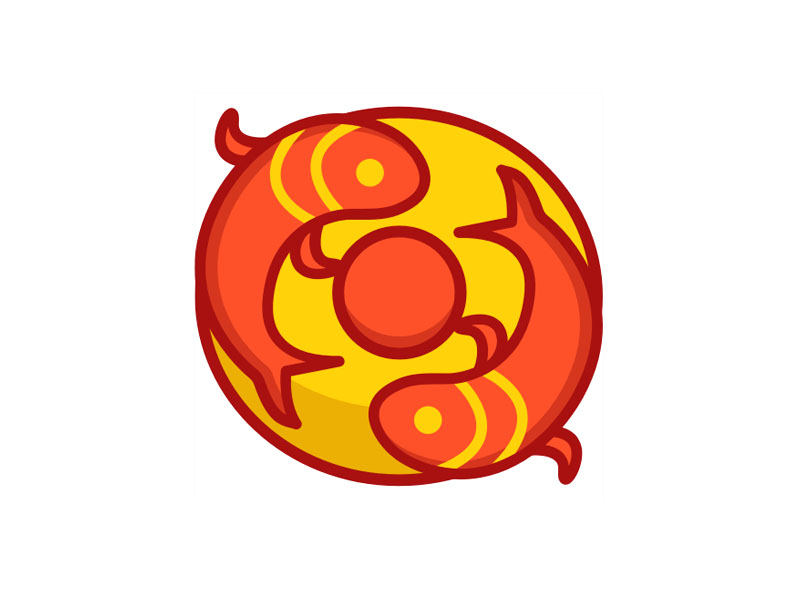 步骤7：锦鲤简笔画