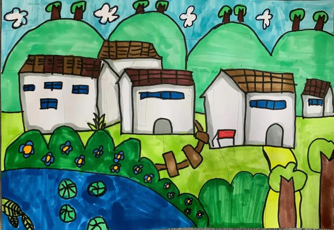 美丽的家乡绘画图片-图4