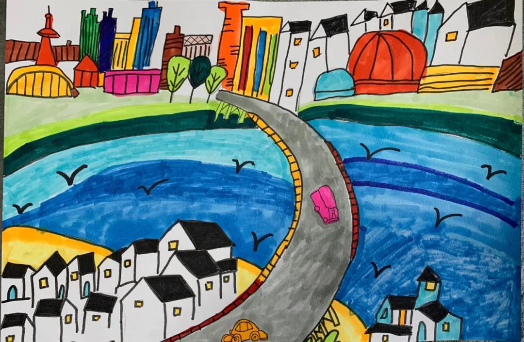 美丽的家乡绘画图片-图6