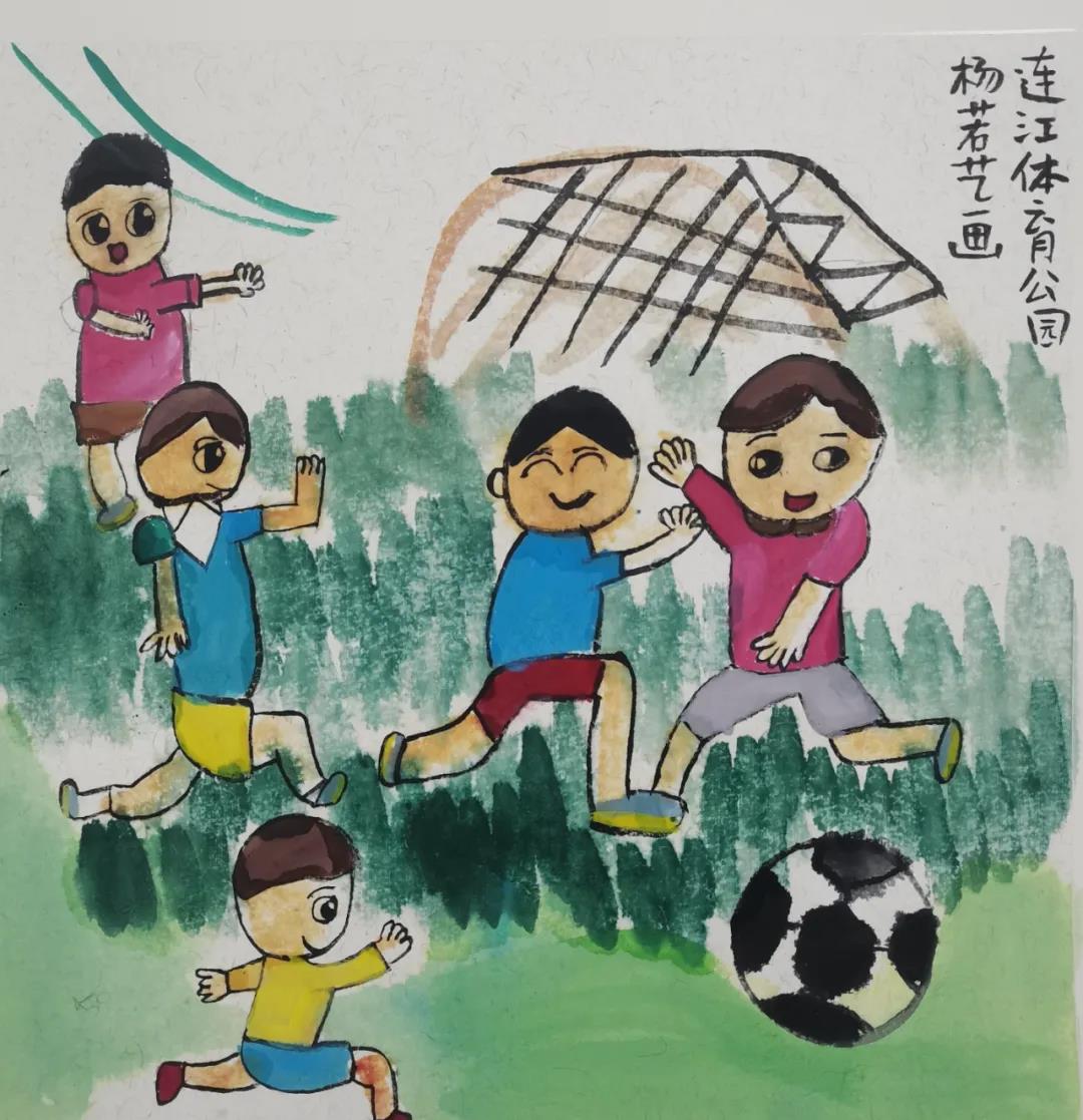 夏日童趣儿童画作品-图2