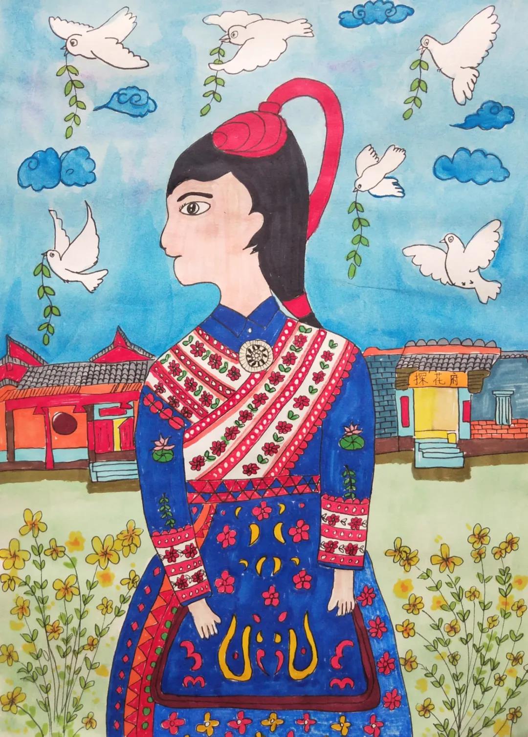 我爱家乡主题画画图片-图8