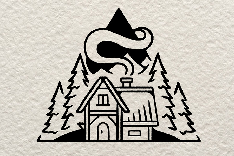 ins 风简笔画小别墅-图8