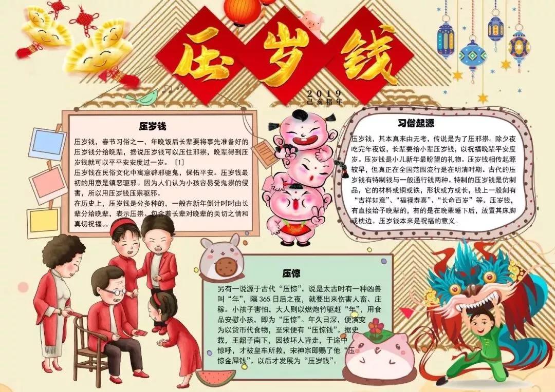 春节的习俗及诗句（附参考模板）-图1