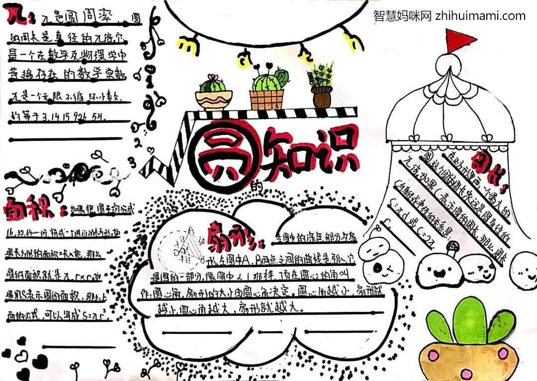 8张关于圆周率的手抄报图片-图8
