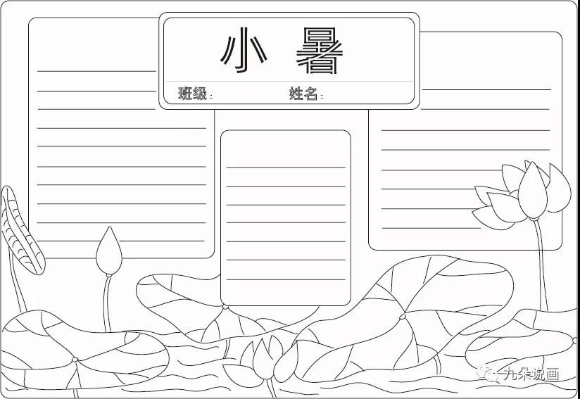 二十四节气手抄报内容特辑一（附线稿模板）-图2