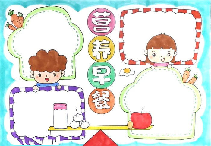 关于营养早餐的手抄报-图4