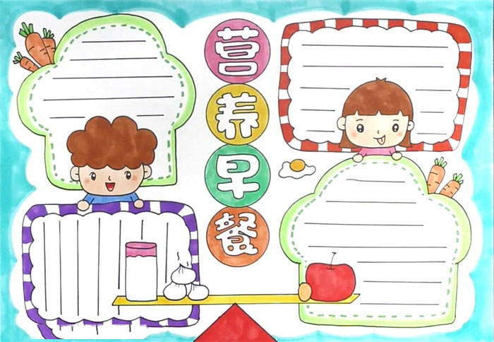 关于营养早餐的手抄报