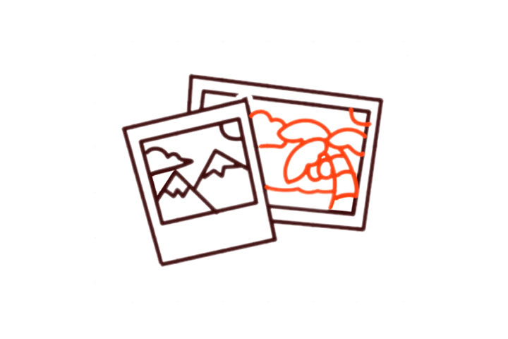 旅行照片的简单画法-图3