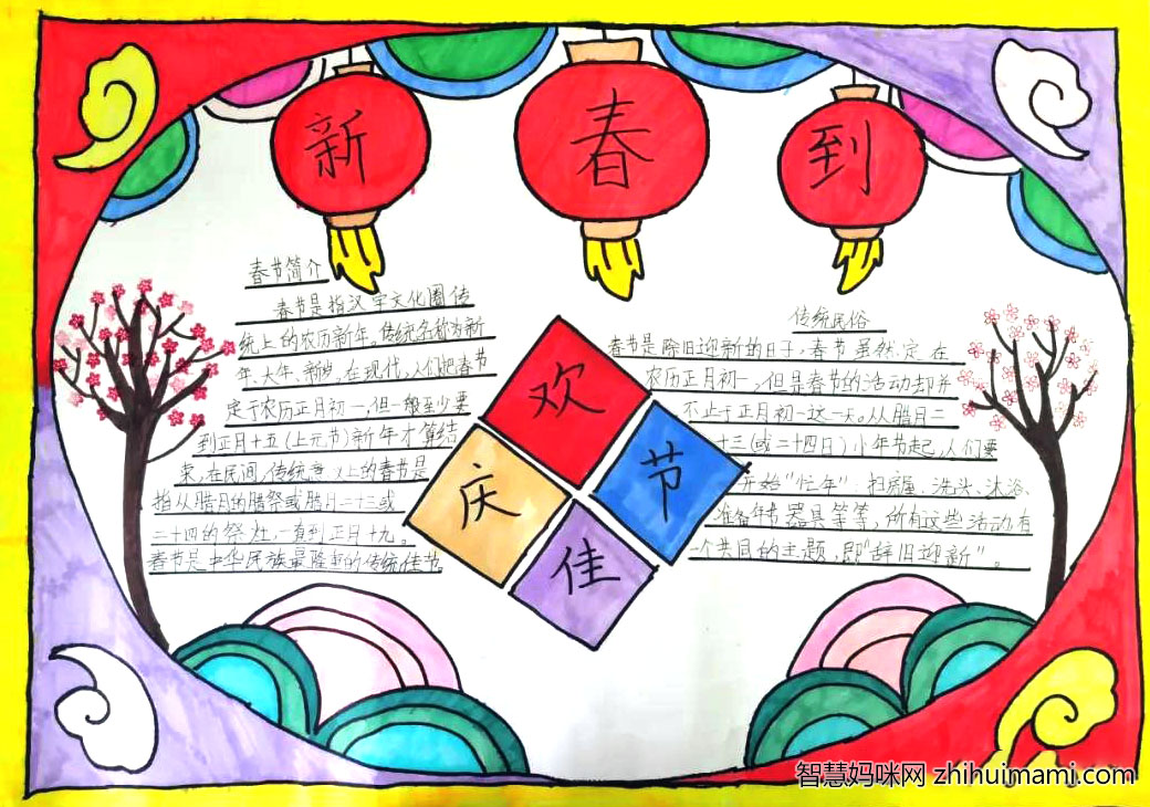 喜迎新年手抄报图片简单漂亮-图6