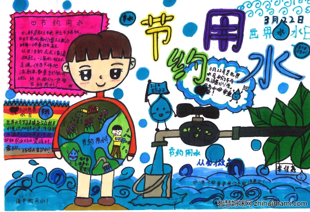 5张节约用水手抄报图片一等奖-图2