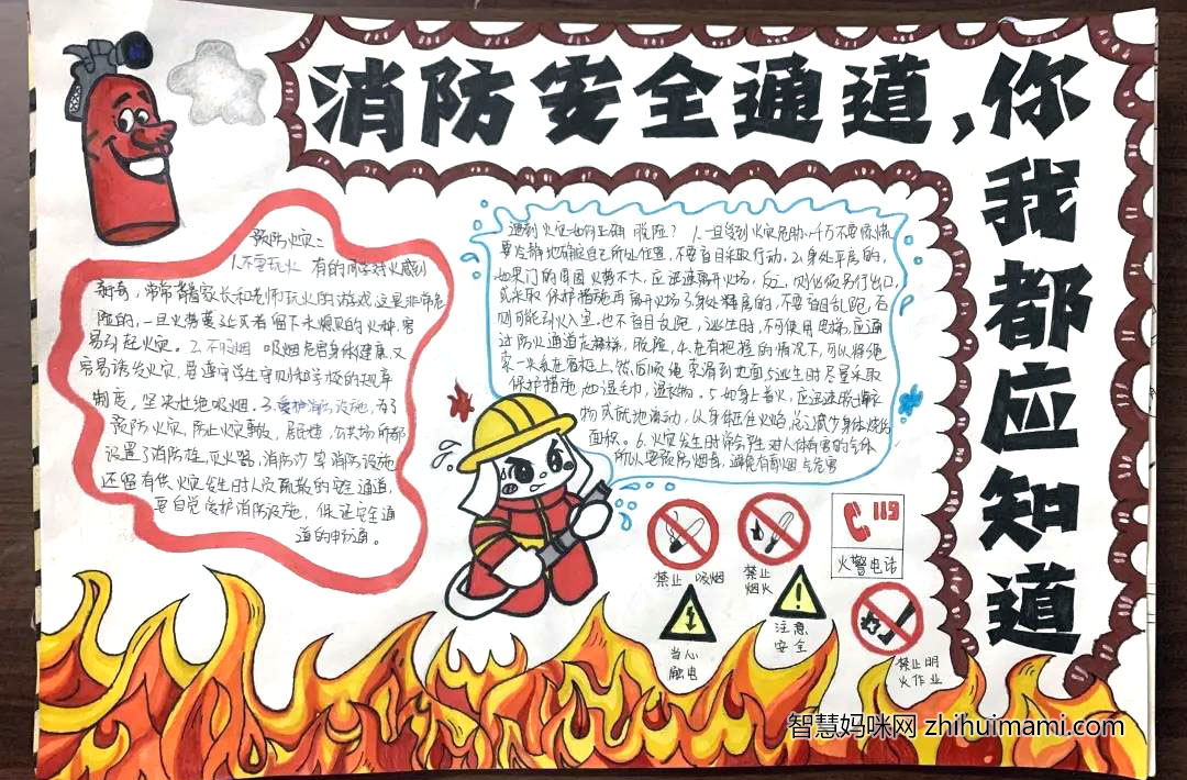 小学生寒假消防安全知识手抄报-图5