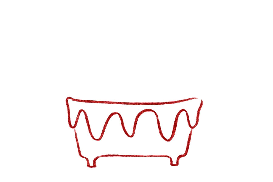 漂亮的星星植物盆栽简笔画-图3