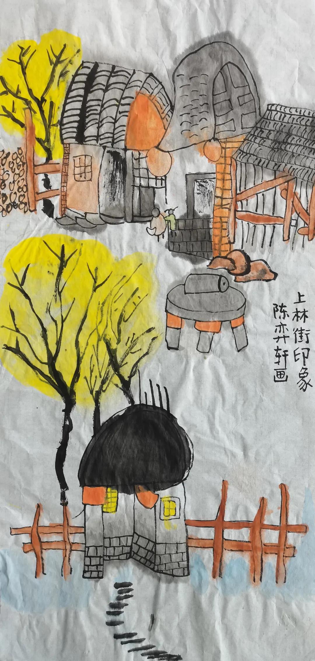 11张美丽的家乡中国画作品-图11