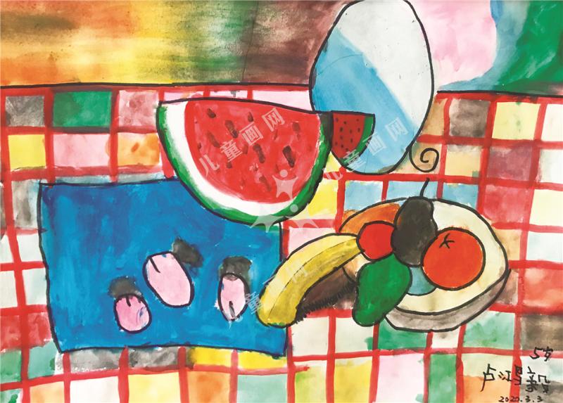 水果写生创意儿童画