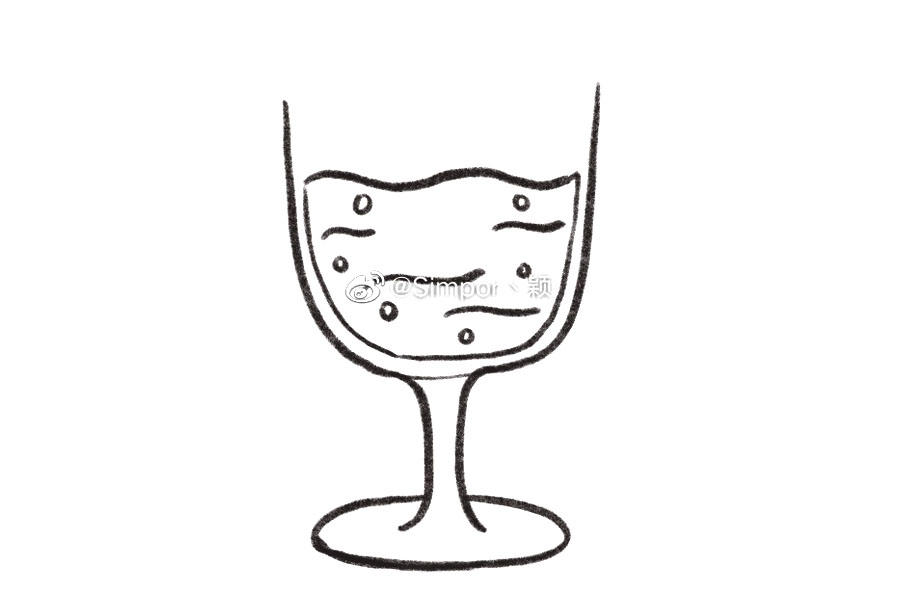 美味的果汁简笔画画法步骤-图3