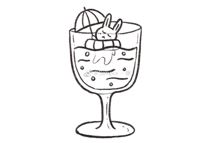 美味的果汁简笔画画法步骤-图7