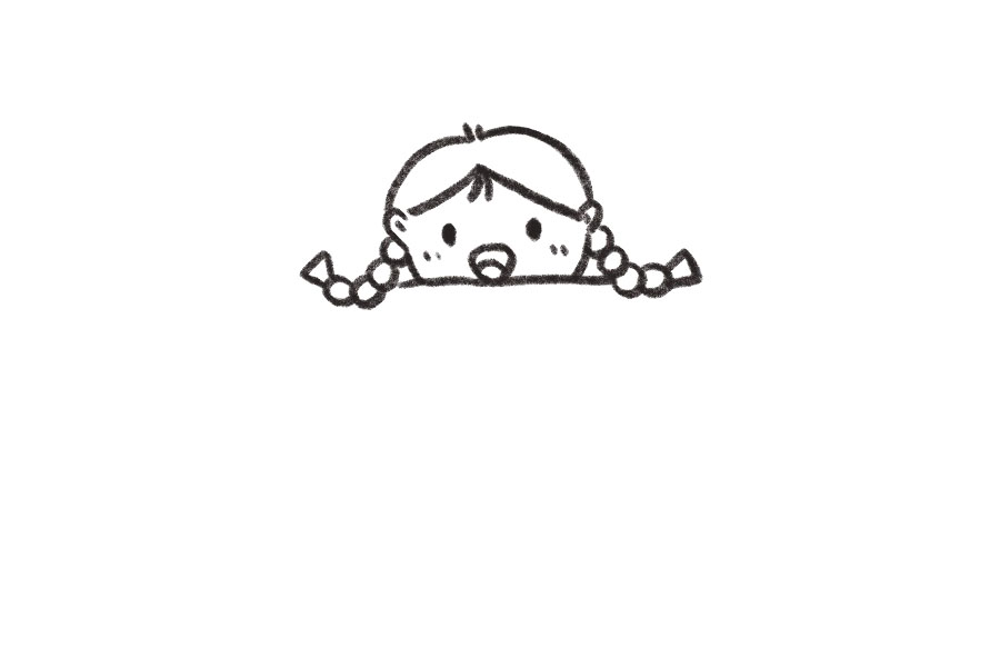 吃西瓜的小女孩简笔画-图3