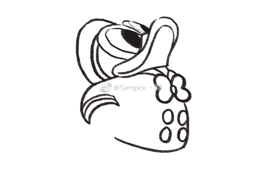 生气鸭的画法步骤-图5