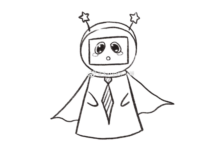 可可爱爱的机器人怎么画-图7