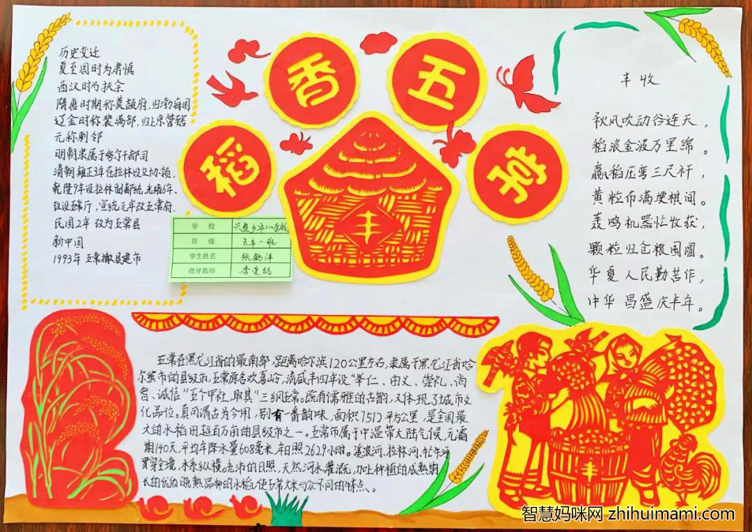 稻乡五常主题手抄报图片-图6