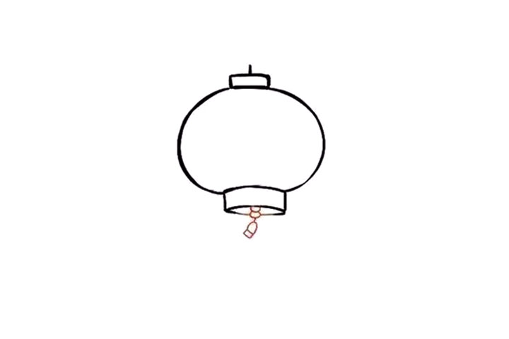春节简笔画 灯笼怎么画-图4
