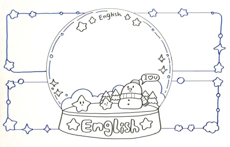 简单字少的英语学科手抄报-图4