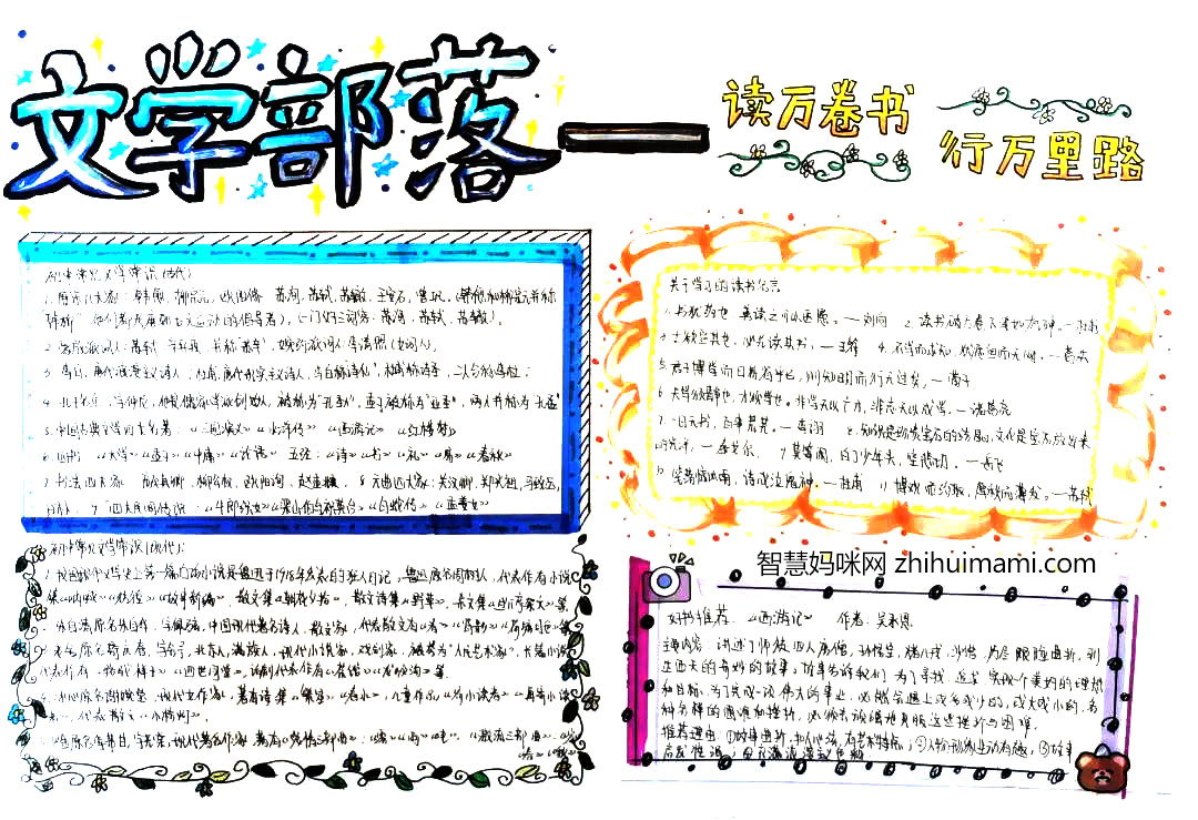 阅读经典-文学主题手抄报图片-图10