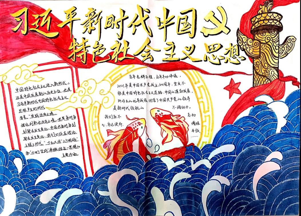 “走进新时代，学习新思想”主题手抄报-图3