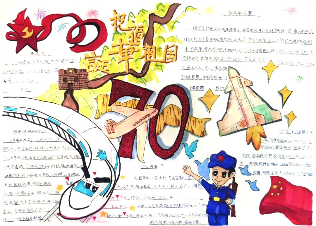 腾飞的祖国手抄报图片-图2