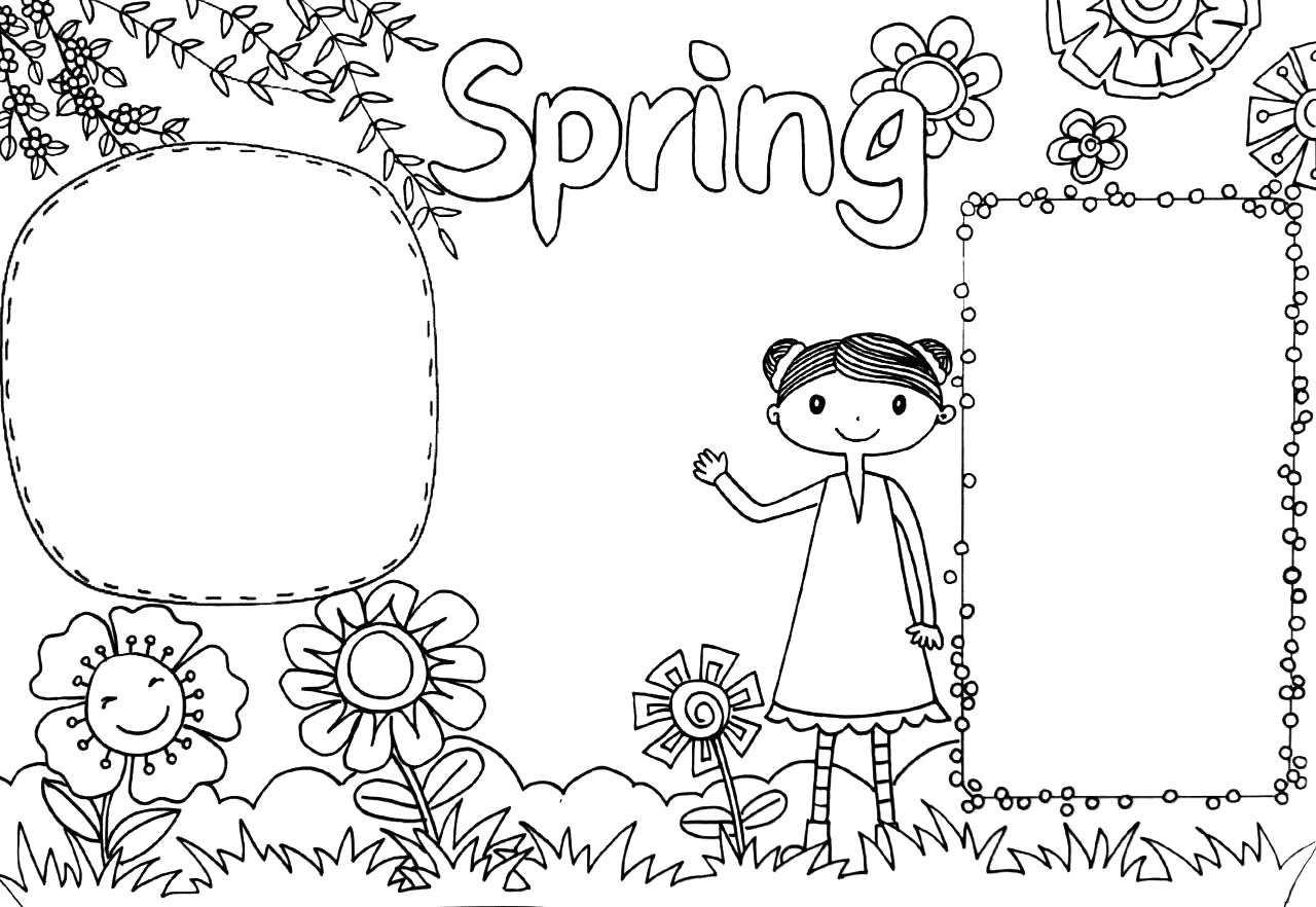 春天英语手抄报怎么画-图4