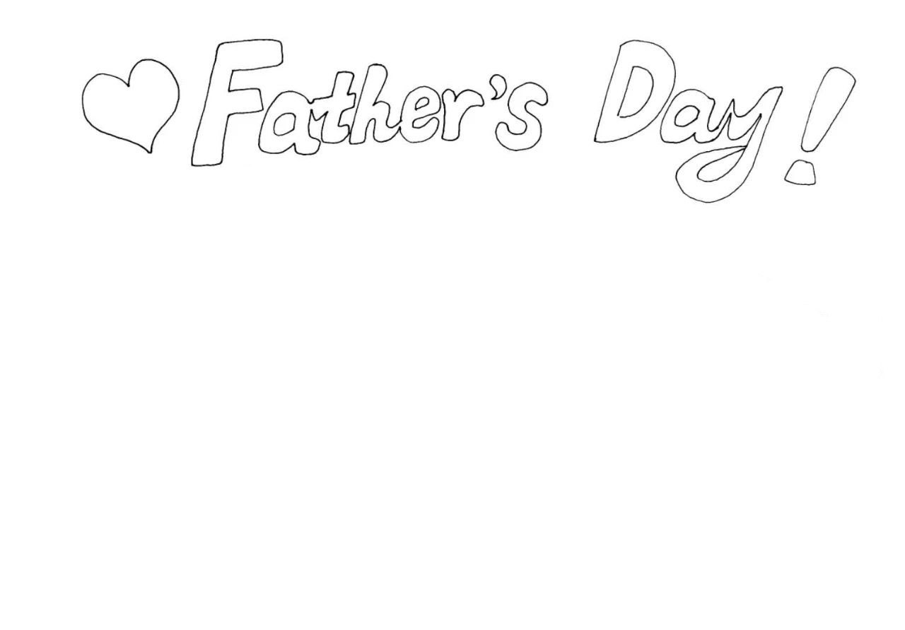 2022年父亲节手抄报怎么画-图1