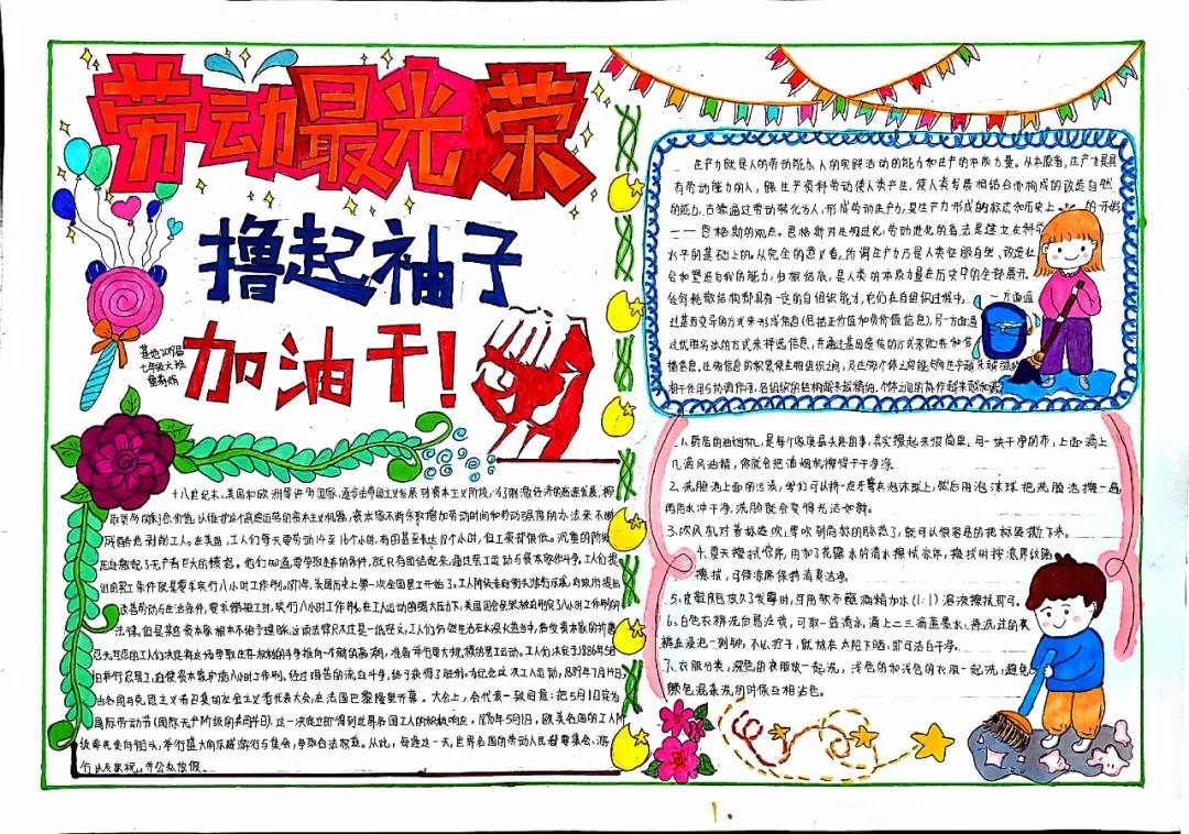 五一·劳动最光荣手抄报简单又漂亮-图2