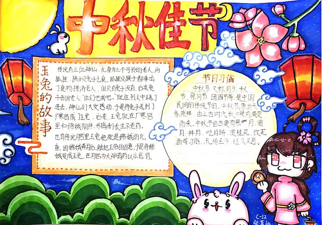 我们的节日-中秋手抄报绘画-图3