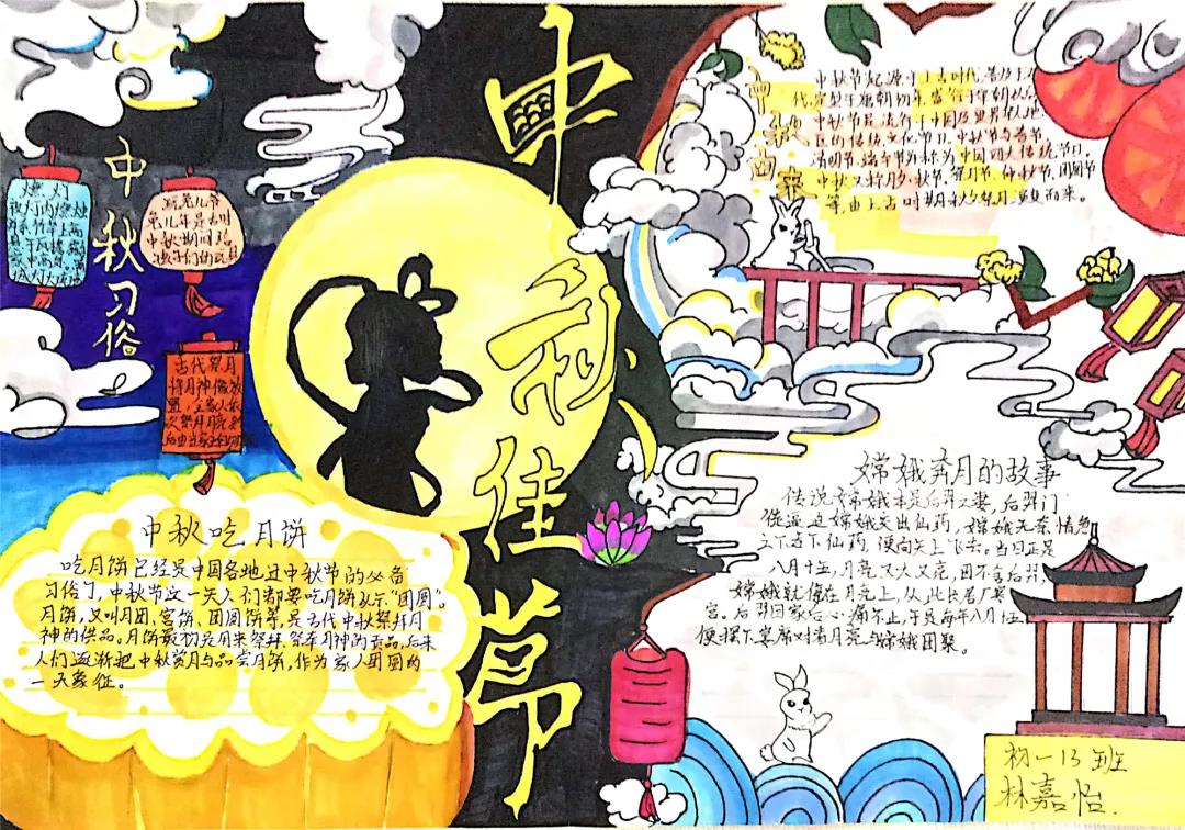 我们的节日-中秋手抄报绘画-图4