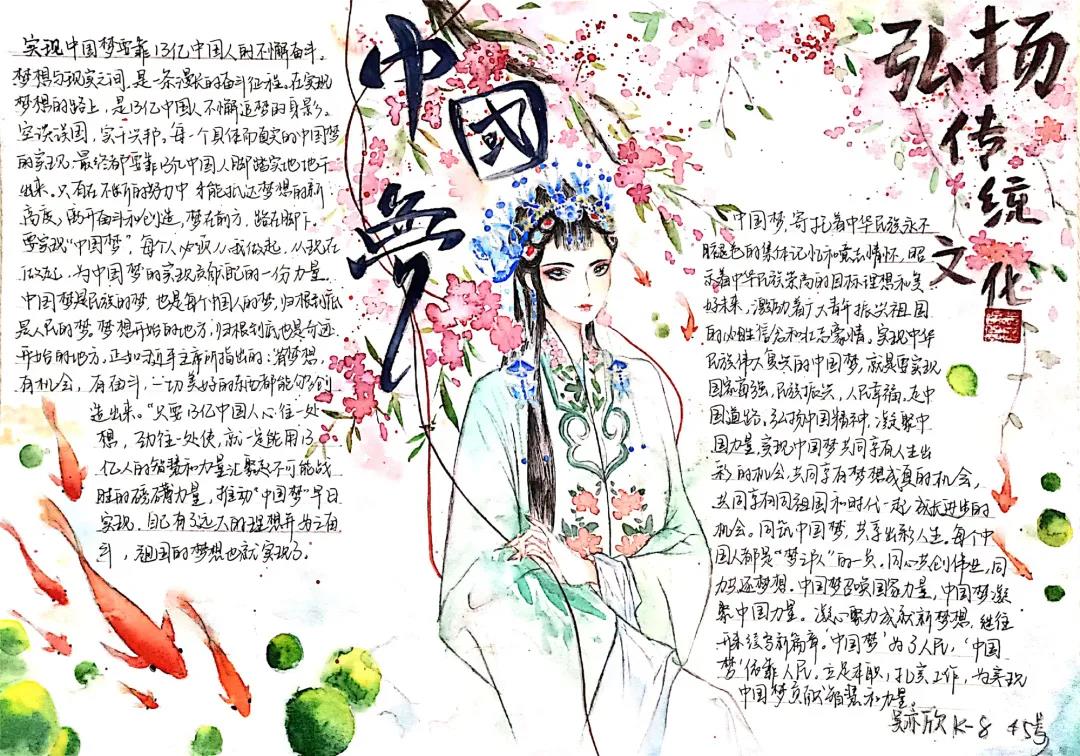 7张漂亮的中国梦主题手抄报绘画-图4
