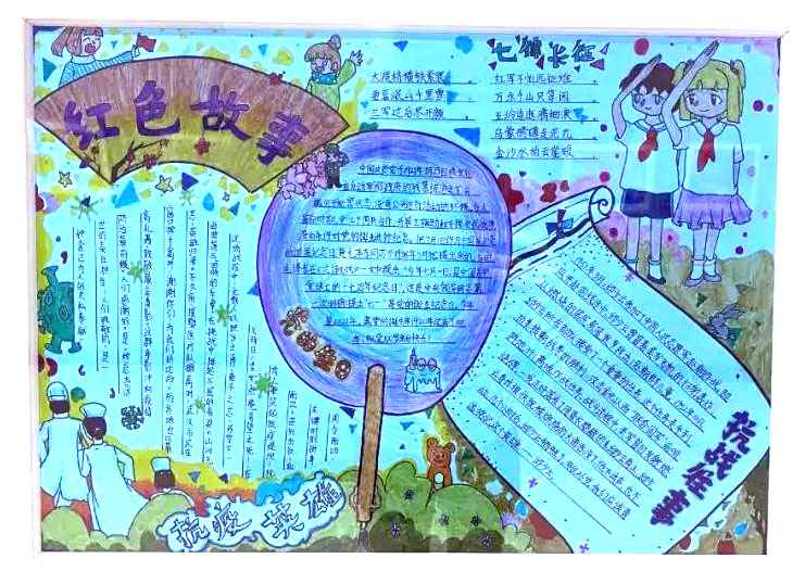 “童心向党，党在我心中”主体手抄报图片-图5