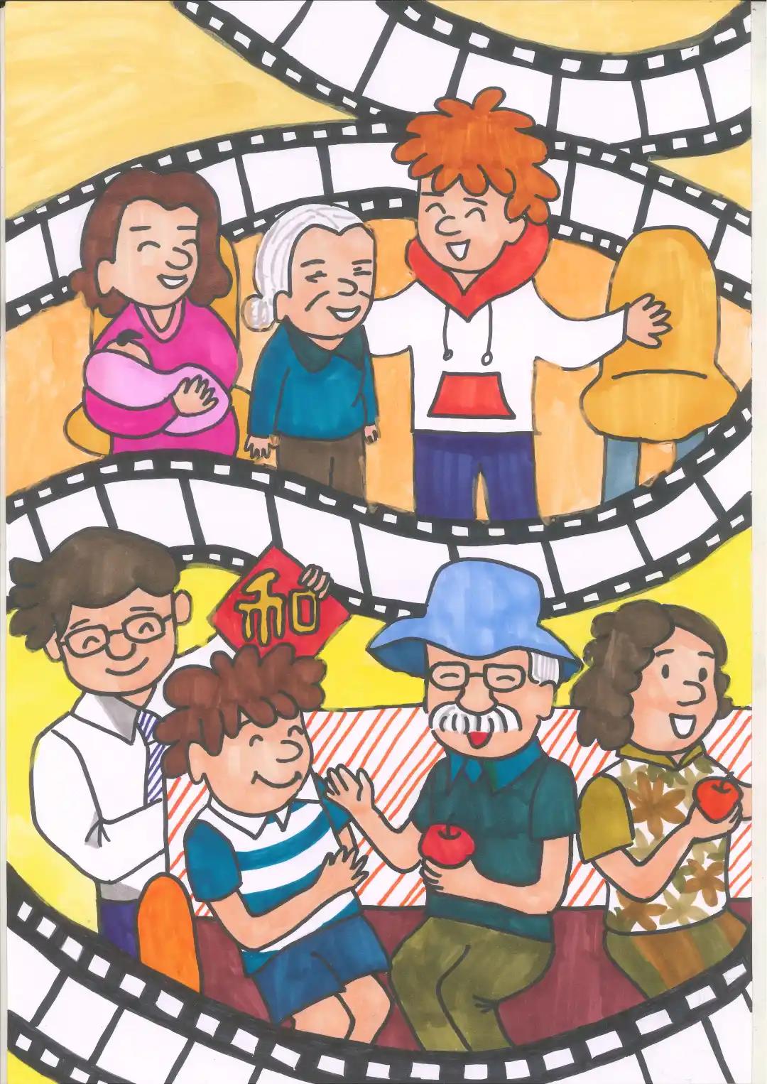 家风家训儿童画图片-图7