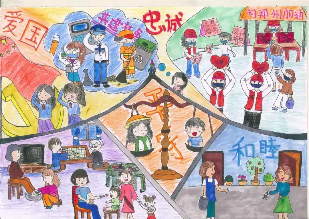 7张关于爱祖国的儿童绘画图片-图5