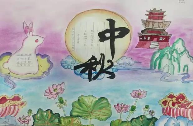 4张简单的中秋节儿童画画图片-图3