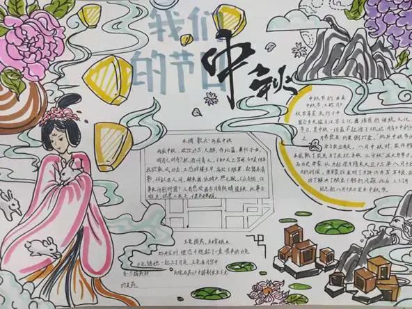 中秋佳节手抄报-腾云驾雾-图4