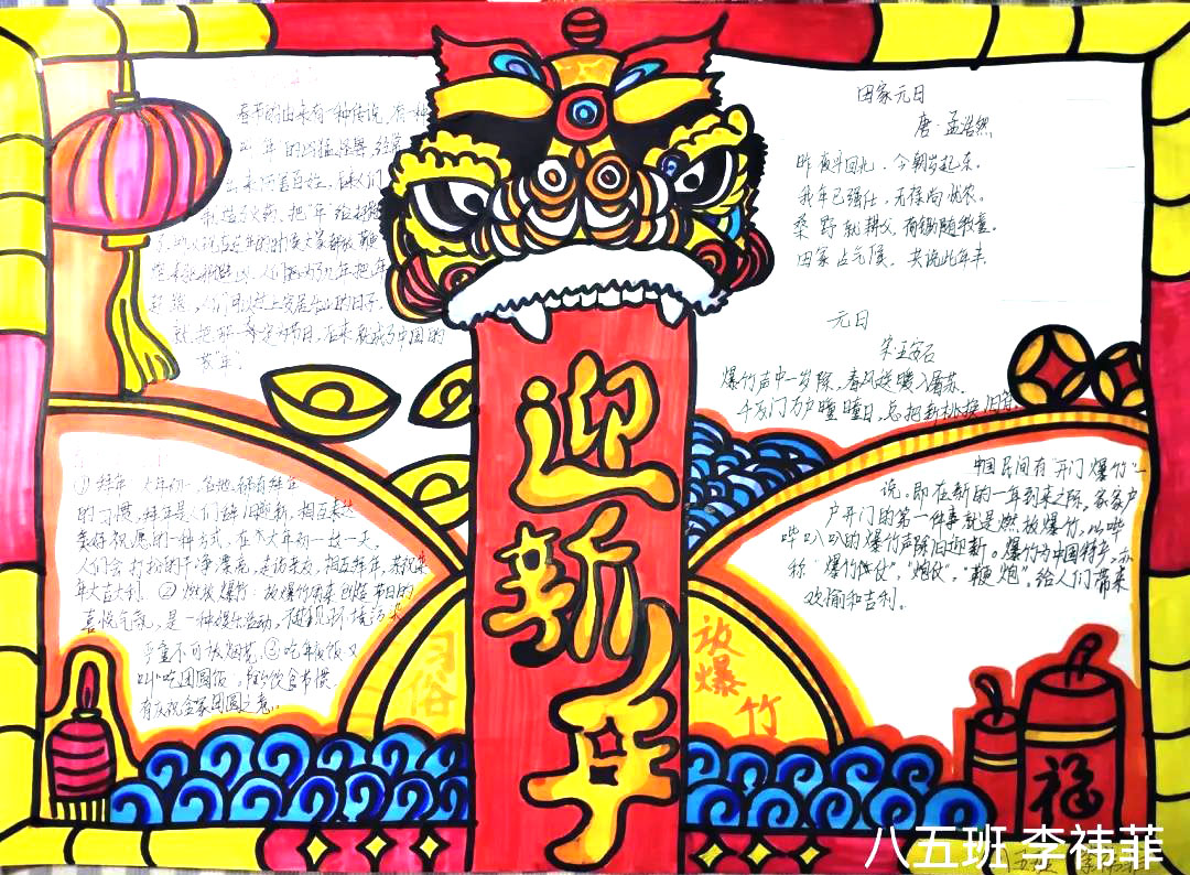 我们的节日——虎年春节手抄报-图2