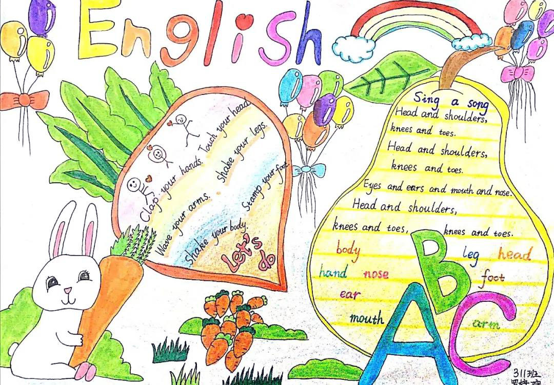 “快乐英语节之Little Designer”主题手抄报-图2