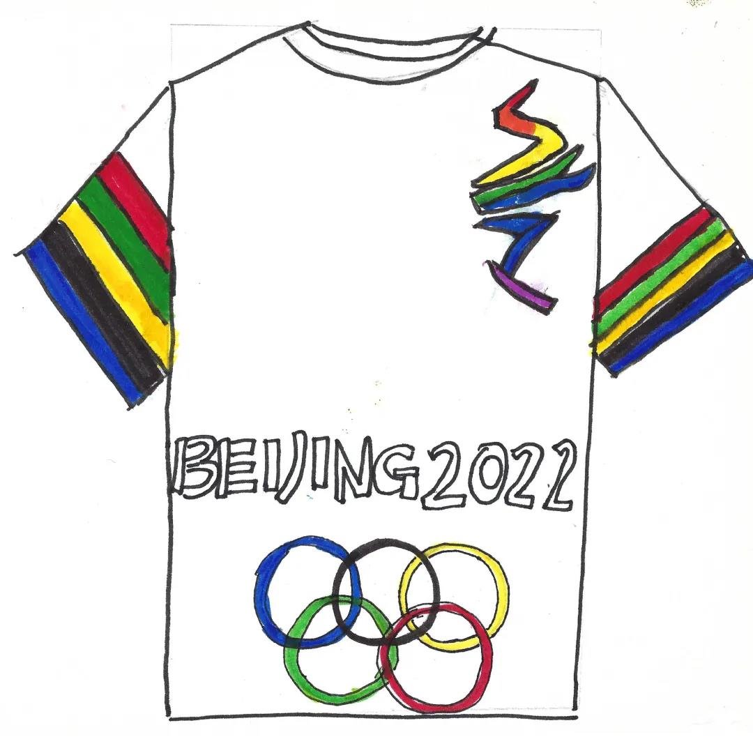 7款漂亮的冬奥会T恤手绘图案设计-图7
