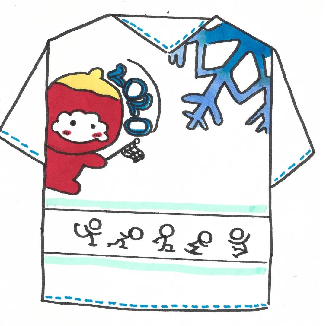 2022北京冬奥会服装图案创意手绘-图2